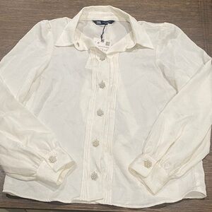 Zara Cream Dress Shirt
